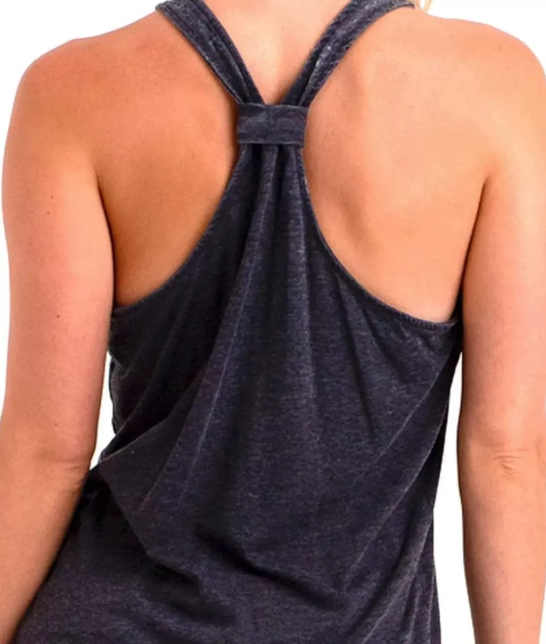 Women Nayked Apparel Tank Tops>Ladies Ridiculously Soft Knotted Racerback Tank