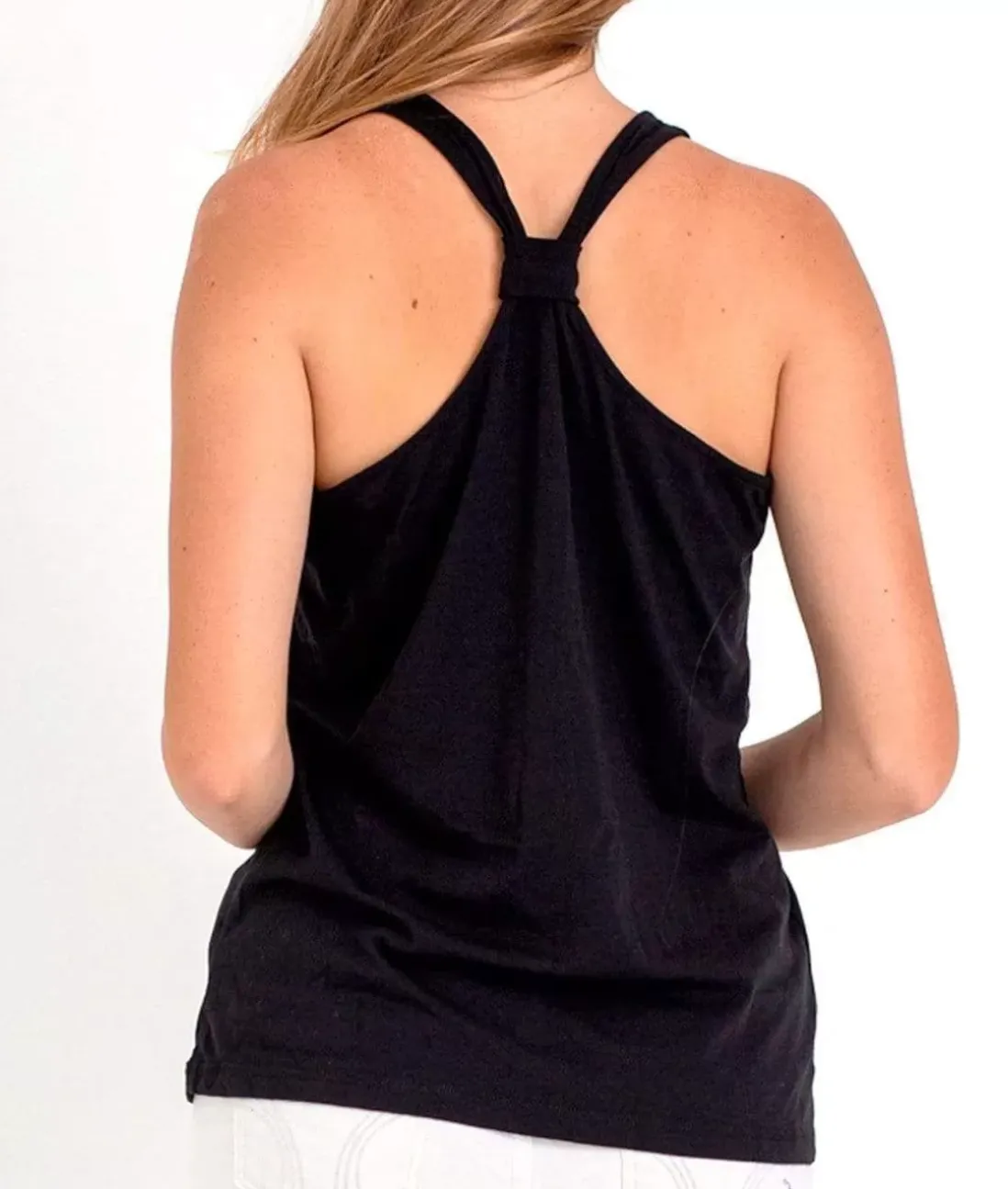 Women Nayked Apparel T-Shirts>Ladies Ridiculously Soft Knotted Racerback Tank