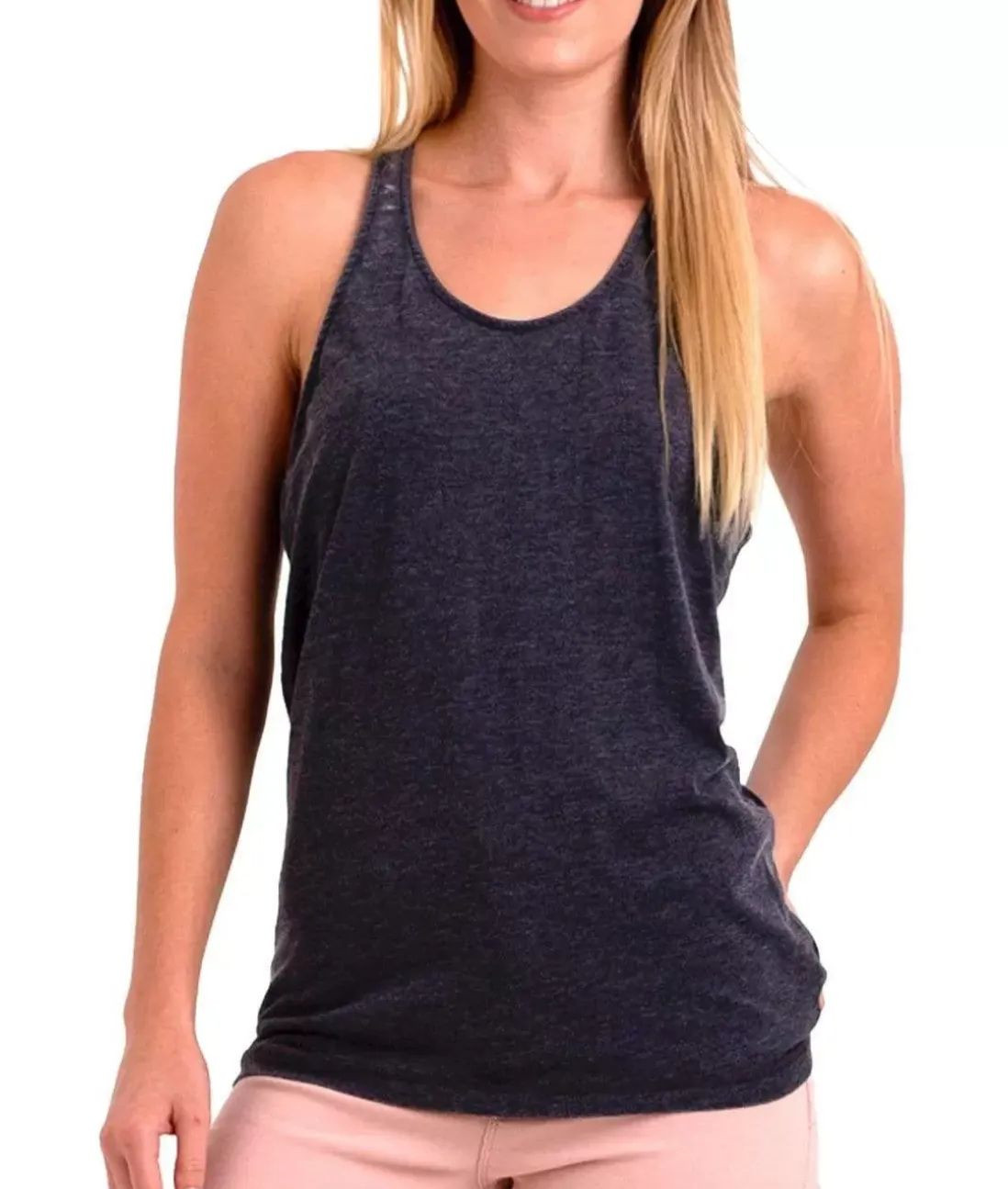 Women Nayked Apparel T-Shirts>Ladies Ridiculously Soft Knotted Racerback Tank
