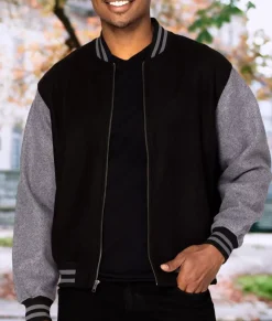 Women Nayked Apparel Tops>Legendary Wool Bomber Jacket