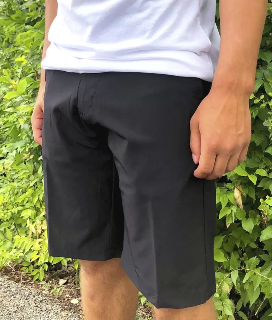 Men Nayked Apparel Swim>Men'S Black Hybrid Stretch Short