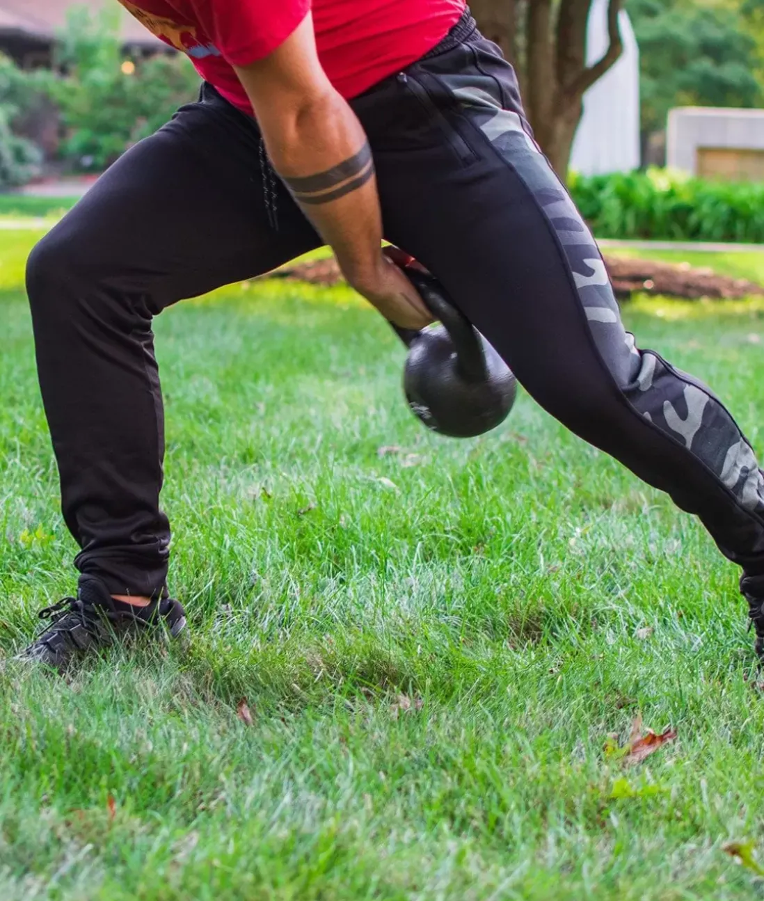 Men Nayked Apparel Bottoms>Men'S Camo Panel Midweight Tech Fleece Active Jogger/Discontinued