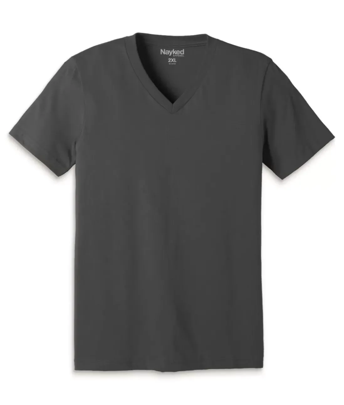Men Nayked Apparel T-Shirts>Men'S Classic Cotton Big Short Sleeve V-Neck T-Shirt