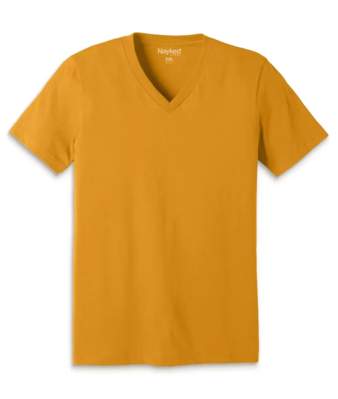 Men Nayked Apparel T-Shirts>Men'S Classic Cotton Big Short Sleeve V-Neck T-Shirt