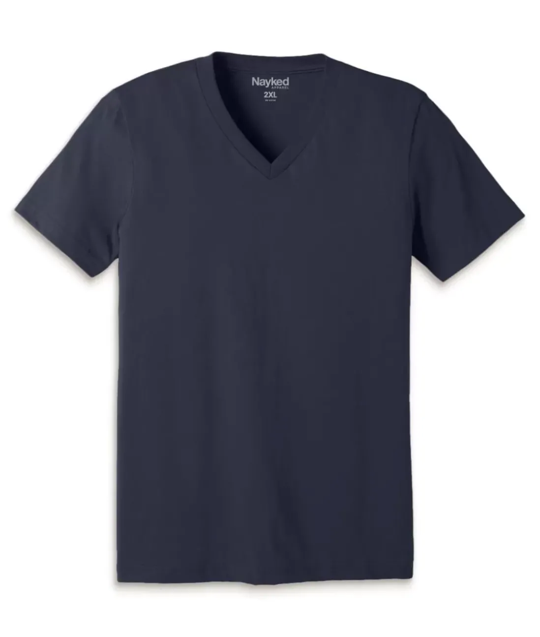 Men Nayked Apparel T-Shirts>Men'S Classic Cotton Big Short Sleeve V-Neck T-Shirt