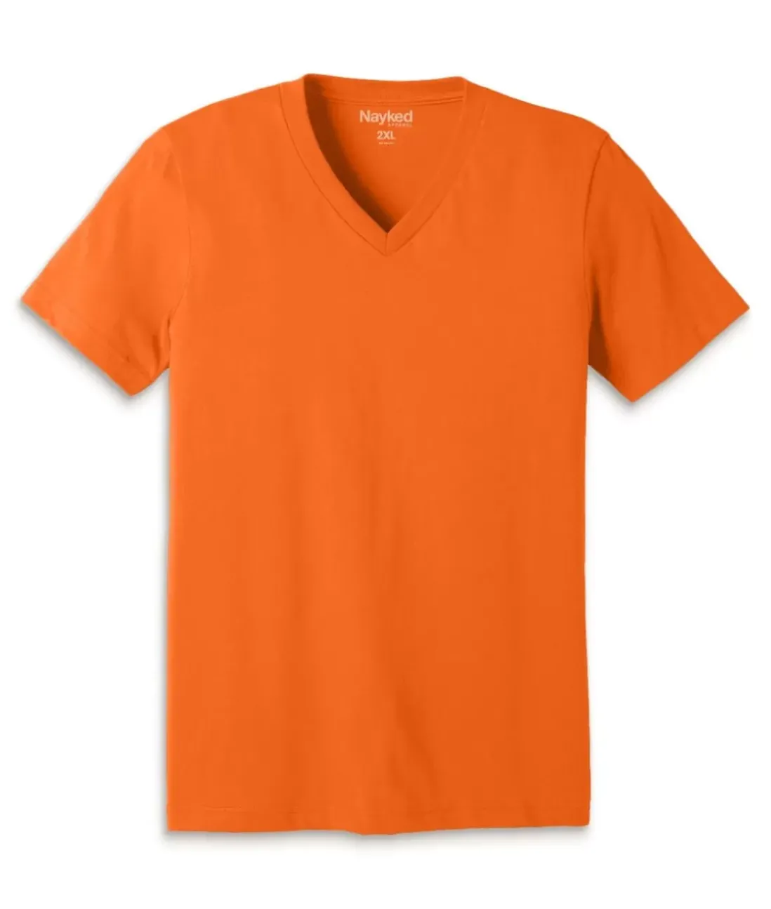Men Nayked Apparel T-Shirts>Men'S Classic Cotton Big Short Sleeve V-Neck T-Shirt