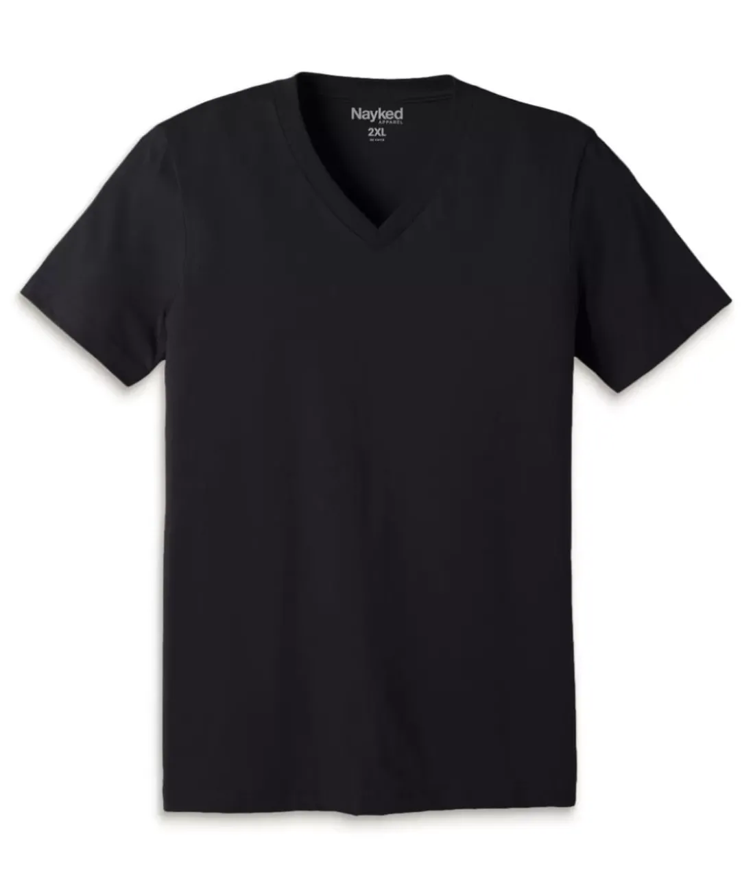 Men Nayked Apparel T-Shirts>Men'S Classic Cotton Big Short Sleeve V-Neck T-Shirt