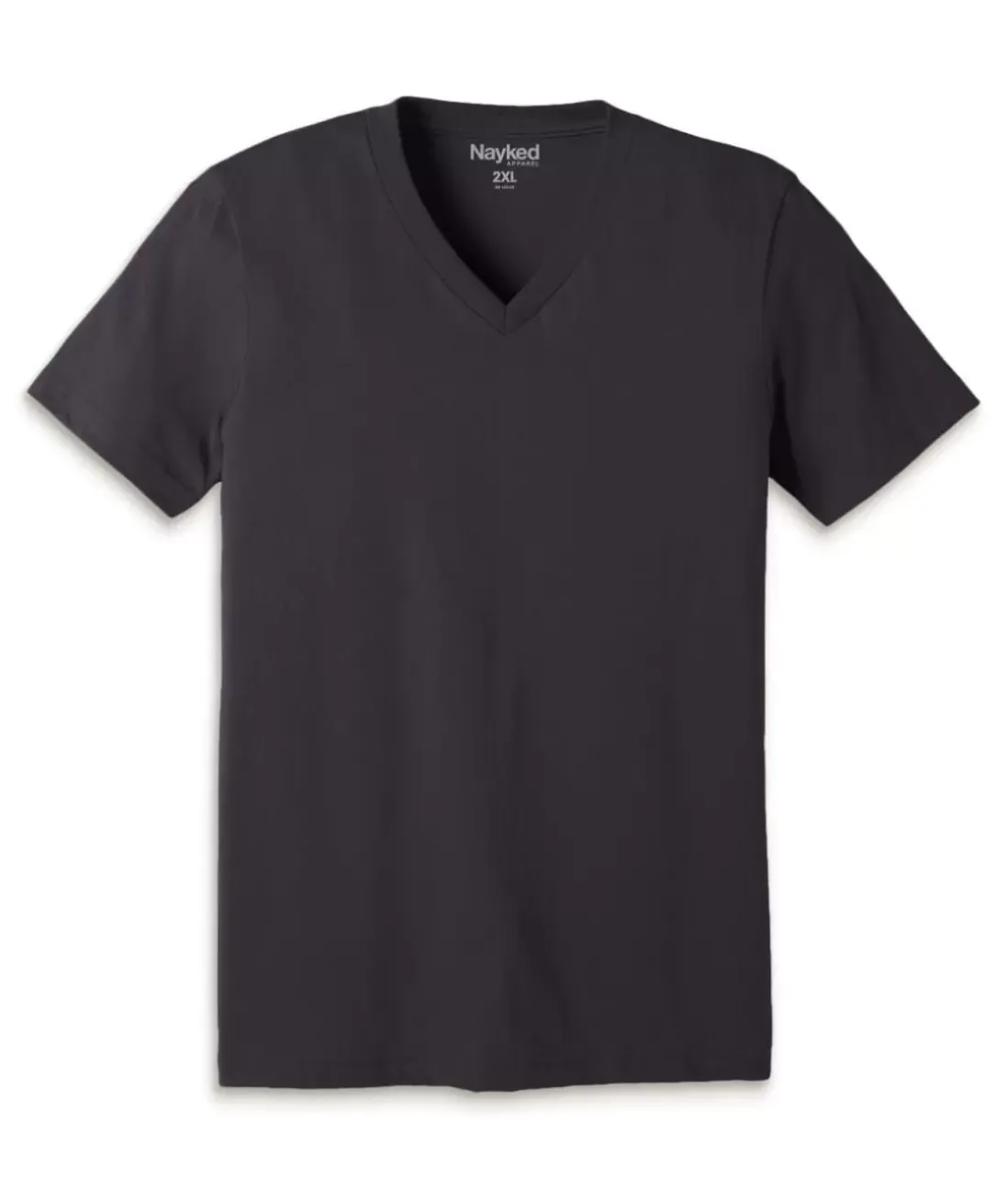 Men Nayked Apparel T-Shirts>Men'S Classic Cotton Big Short Sleeve V-Neck T-Shirt