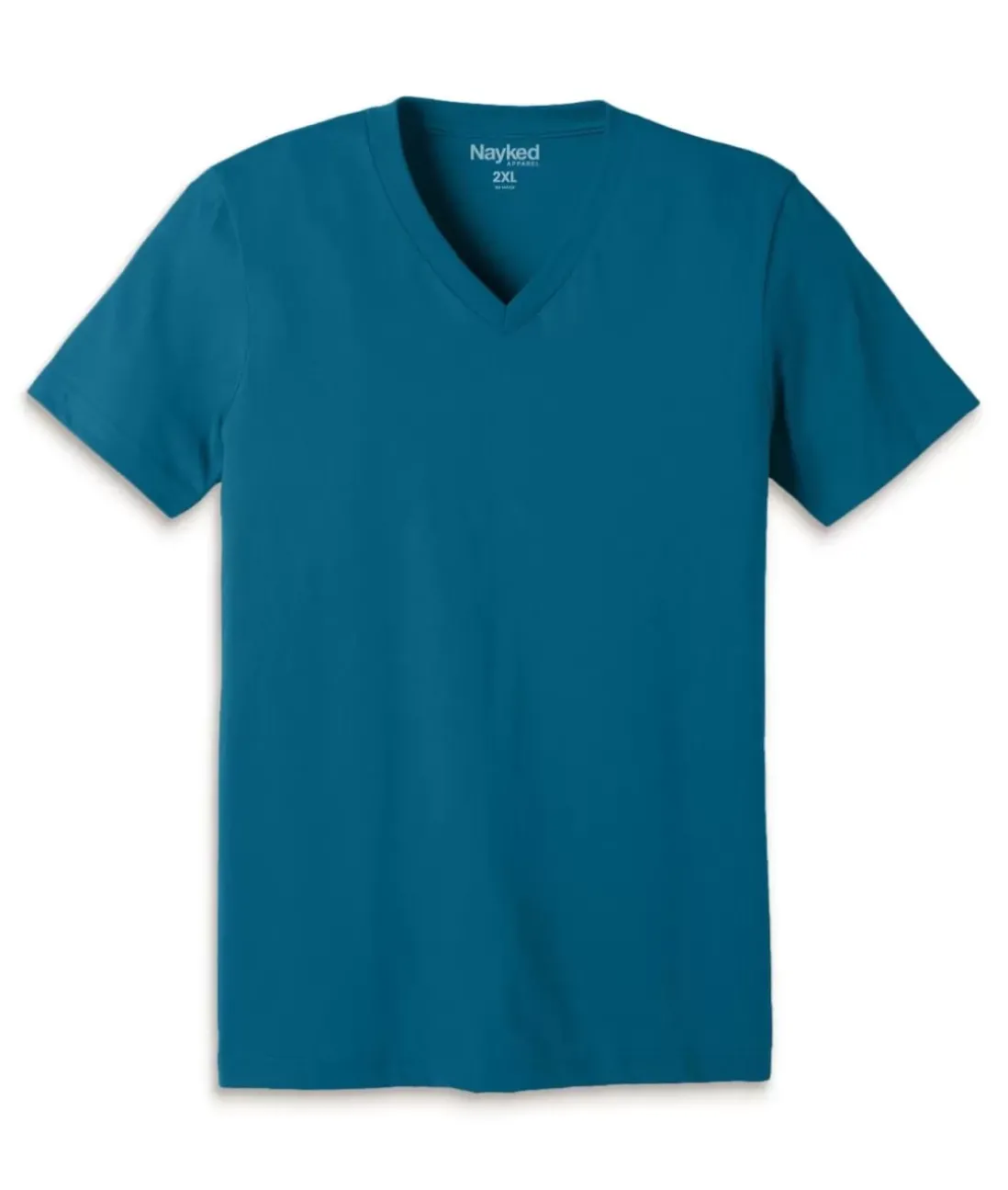 Men Nayked Apparel T-Shirts>Men'S Classic Cotton Big Short Sleeve V-Neck T-Shirt