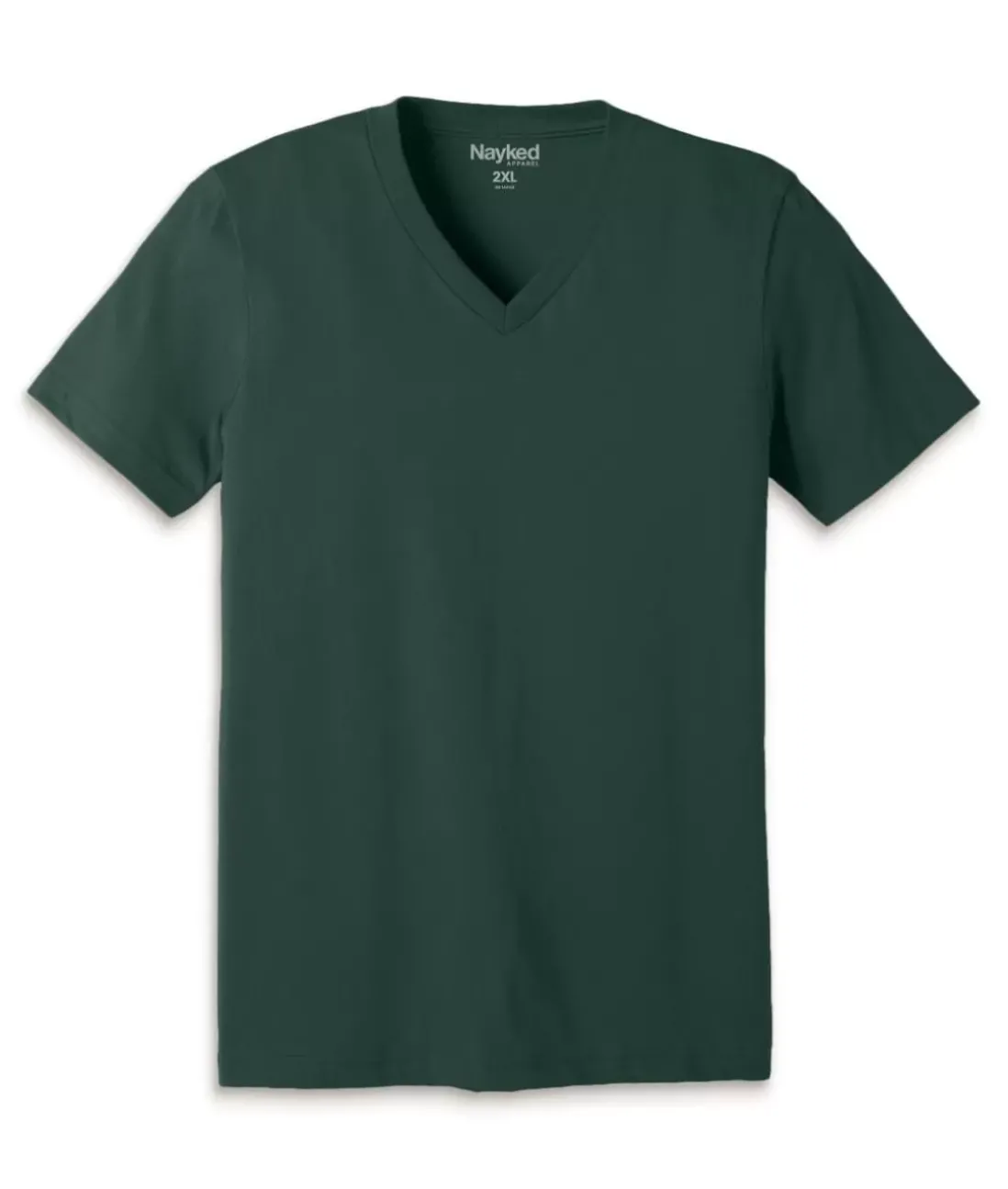 Men Nayked Apparel T-Shirts>Men'S Classic Cotton Big Short Sleeve V-Neck T-Shirt