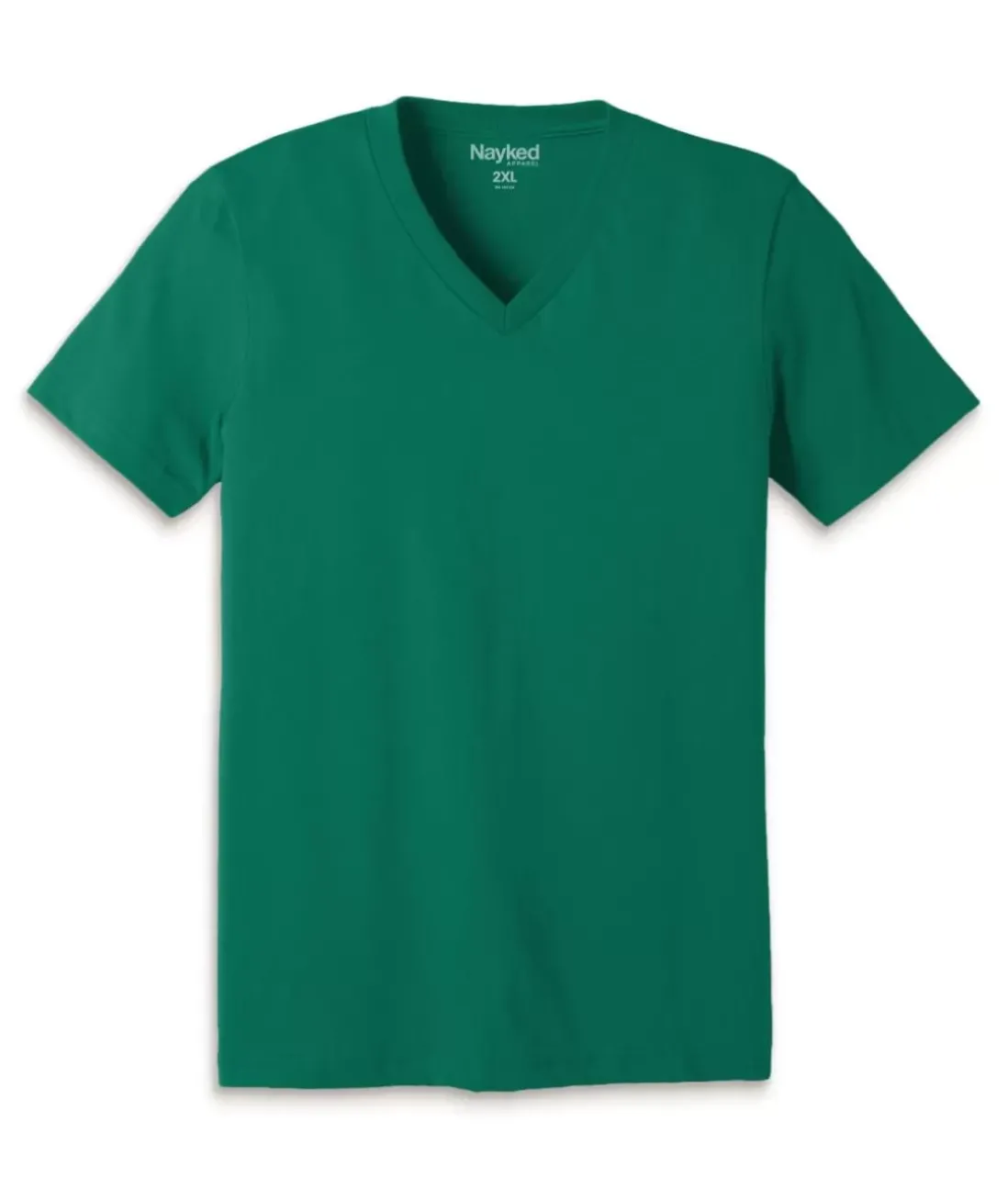 Men Nayked Apparel T-Shirts>Men'S Classic Cotton Big Short Sleeve V-Neck T-Shirt