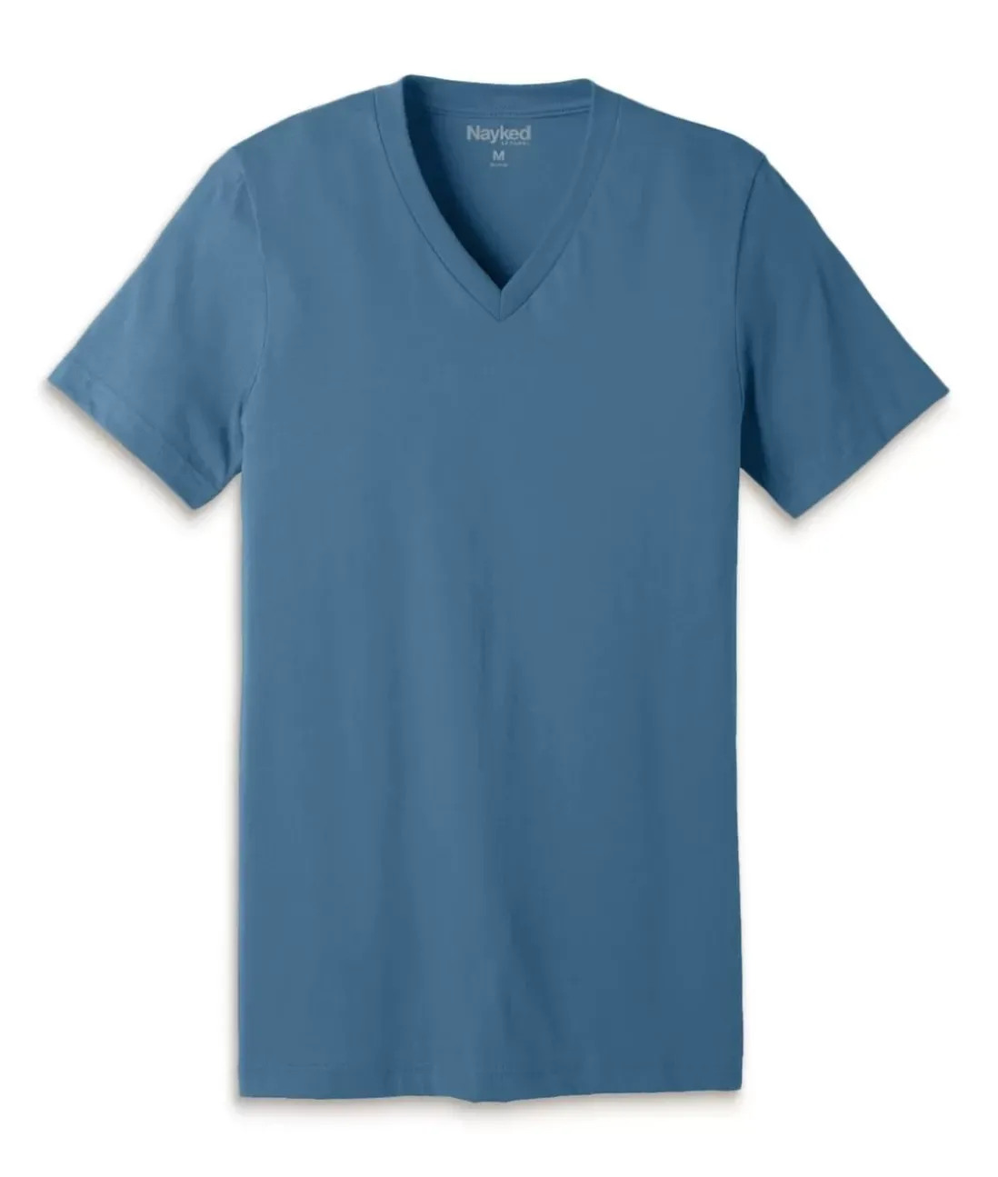 Men Nayked Apparel Shirts>Men'S Classic Cotton Short Sleeve V-Neck T-Shirt