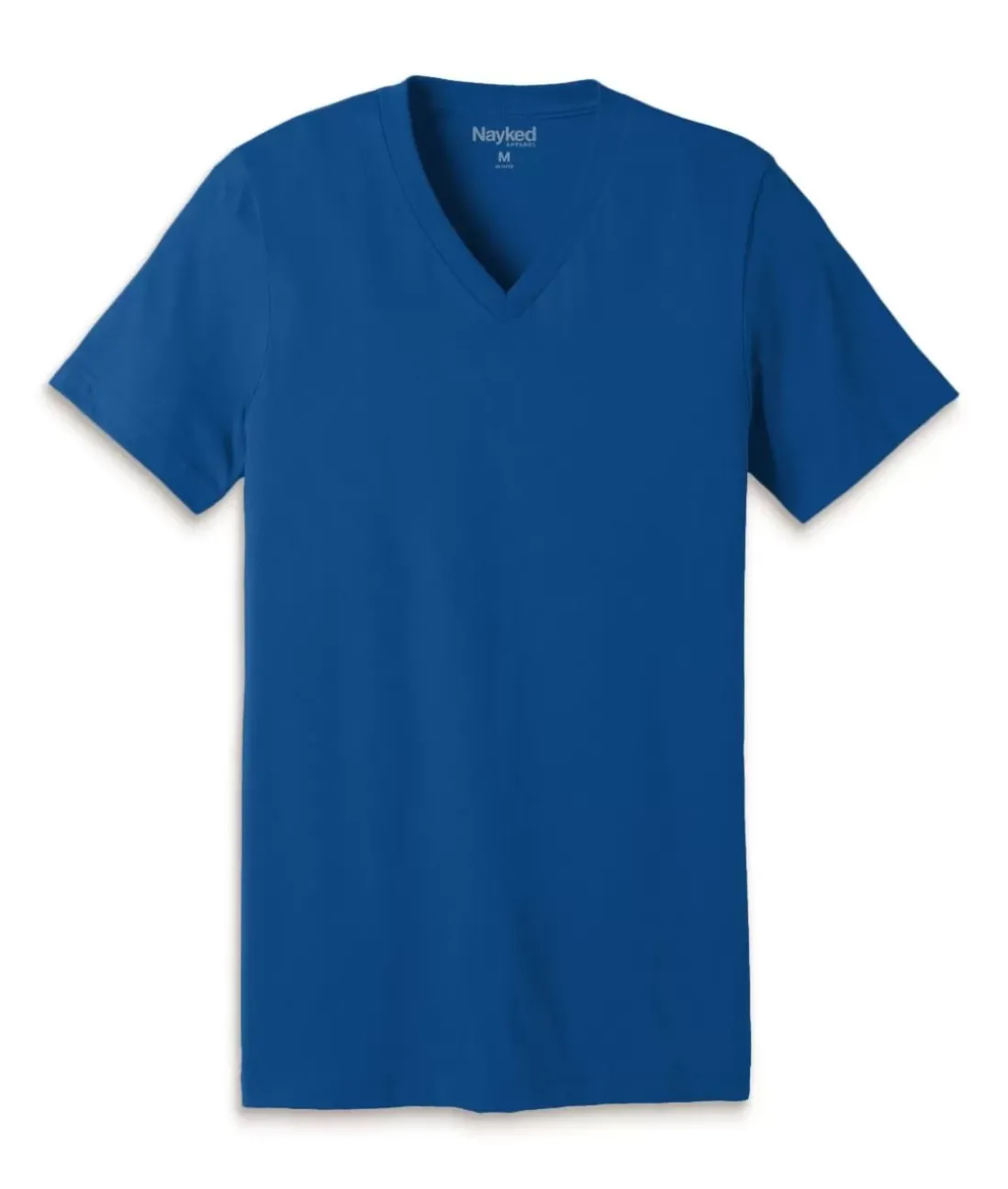 Men Nayked Apparel Shirts>Men'S Classic Cotton Short Sleeve V-Neck T-Shirt