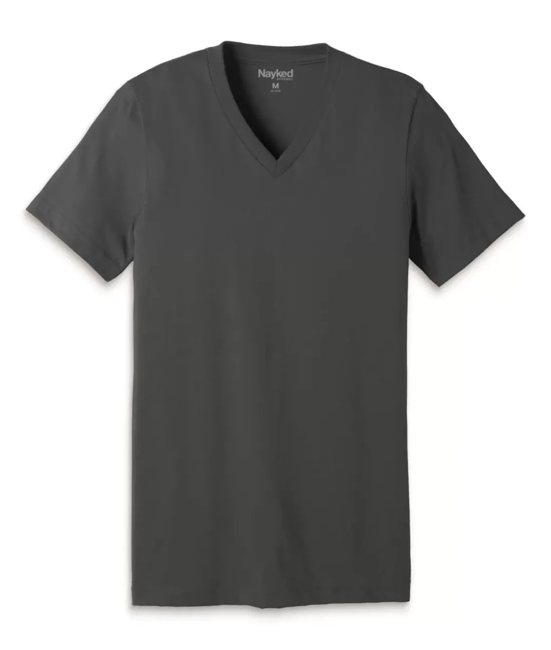Men Nayked Apparel Shirts>Men'S Classic Cotton Short Sleeve V-Neck T-Shirt