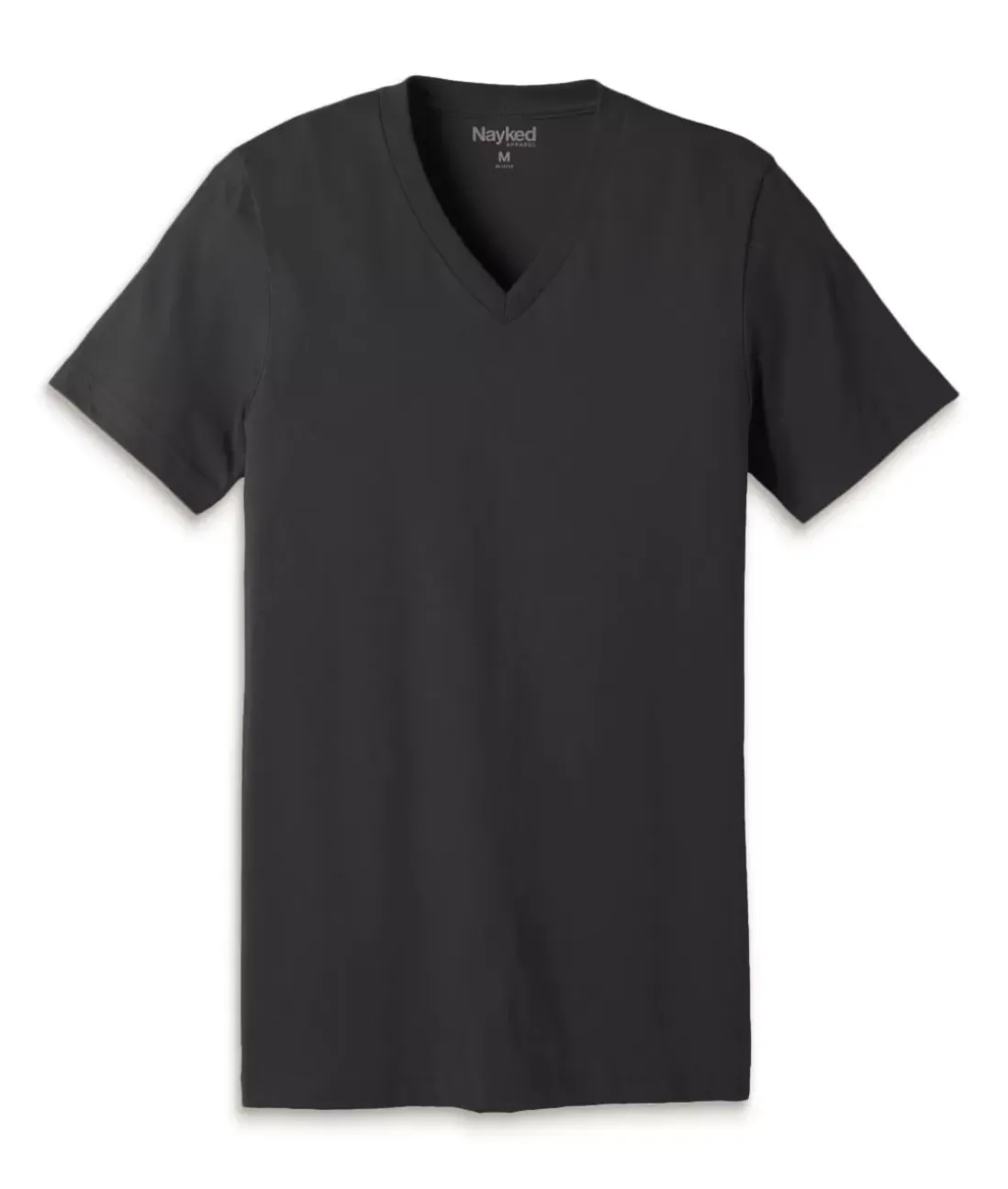 Men Nayked Apparel Shirts>Men'S Classic Cotton Short Sleeve V-Neck T-Shirt