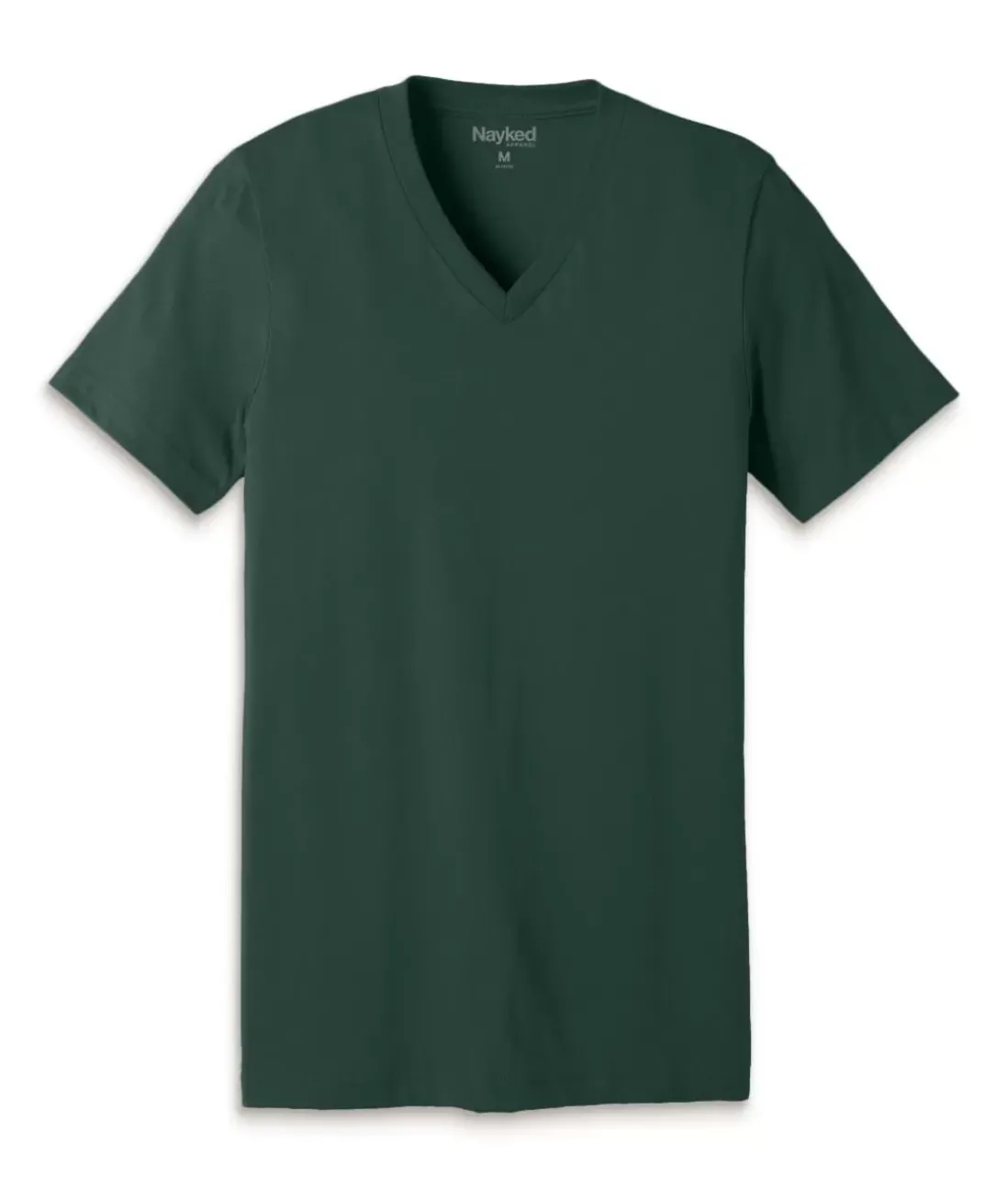 Men Nayked Apparel T-Shirts>Men'S Classic Cotton Short Sleeve V-Neck T-Shirt