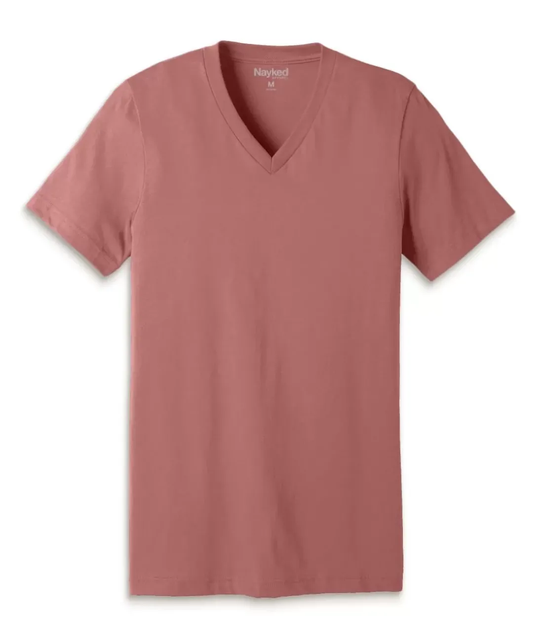 Men Nayked Apparel T-Shirts>Men'S Classic Cotton Short Sleeve V-Neck T-Shirt