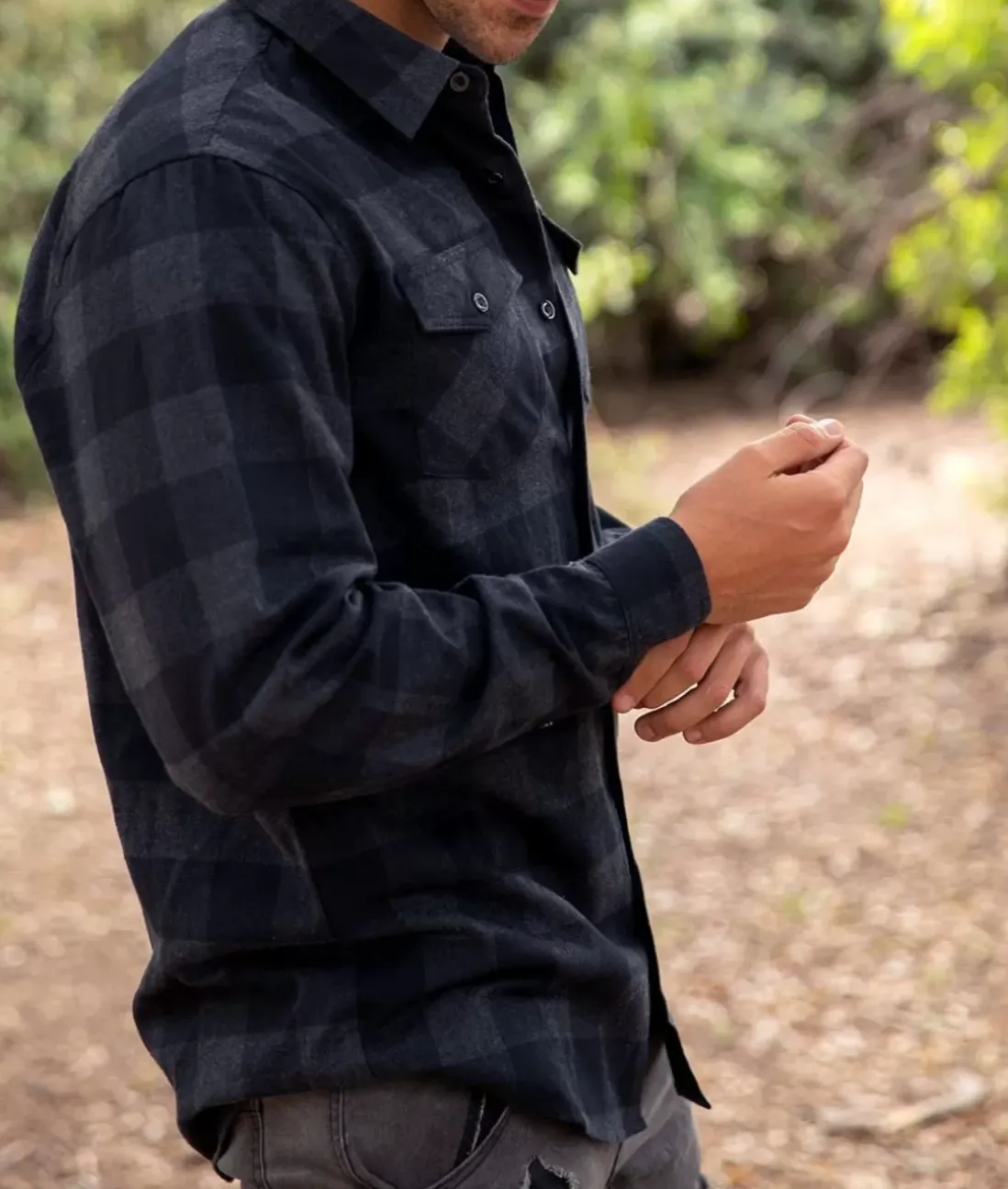 Men Nayked Apparel Shirts>Men'S Classic Flannel Shirt
