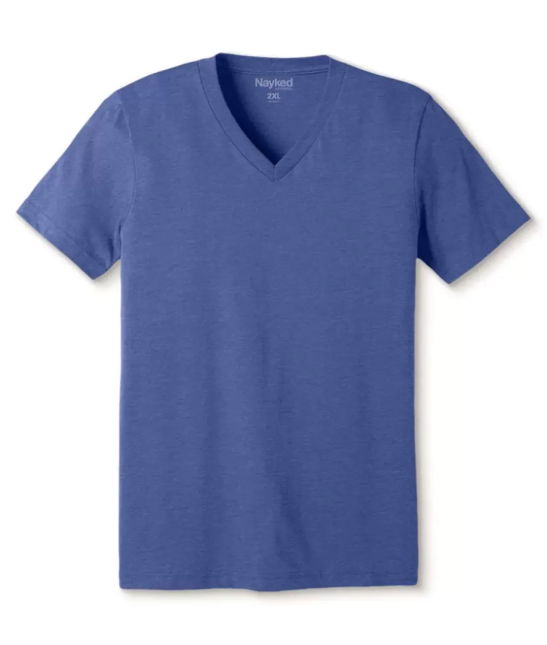 Men Nayked Apparel T-Shirts>Men'S Classic Soft Heathered Big Short Sleeve V-Neck T-Shirt