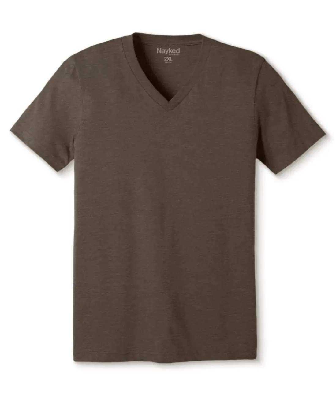 Men Nayked Apparel T-Shirts>Men'S Classic Soft Heathered Big Short Sleeve V-Neck T-Shirt