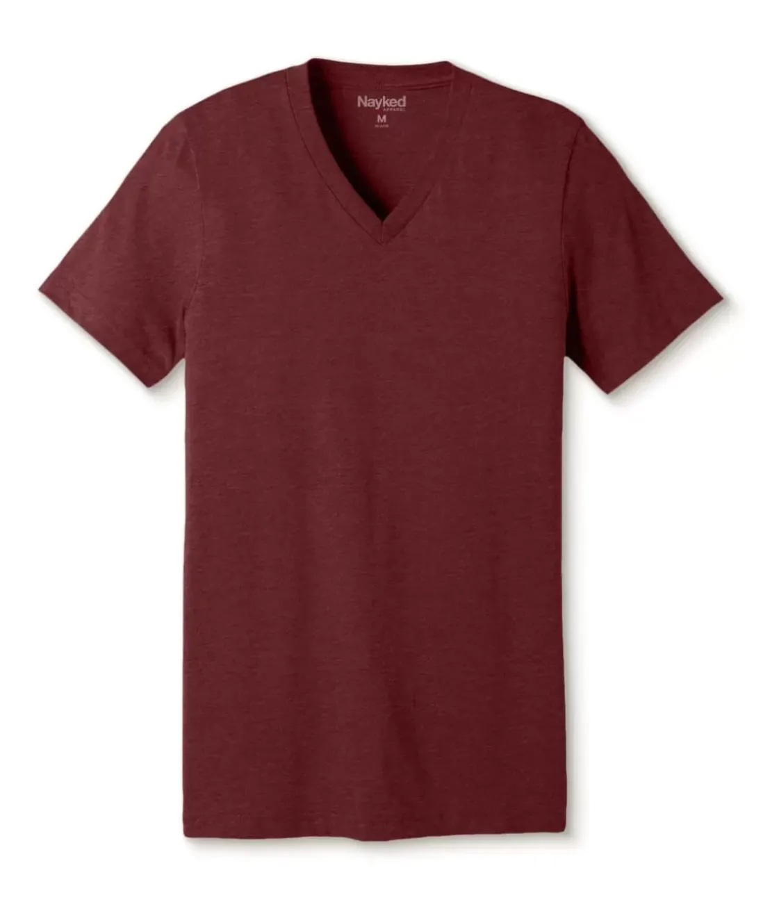 Men Nayked Apparel T-Shirts>Men'S Classic Soft Heathered Short Sleeve V-Neck T-Shirt