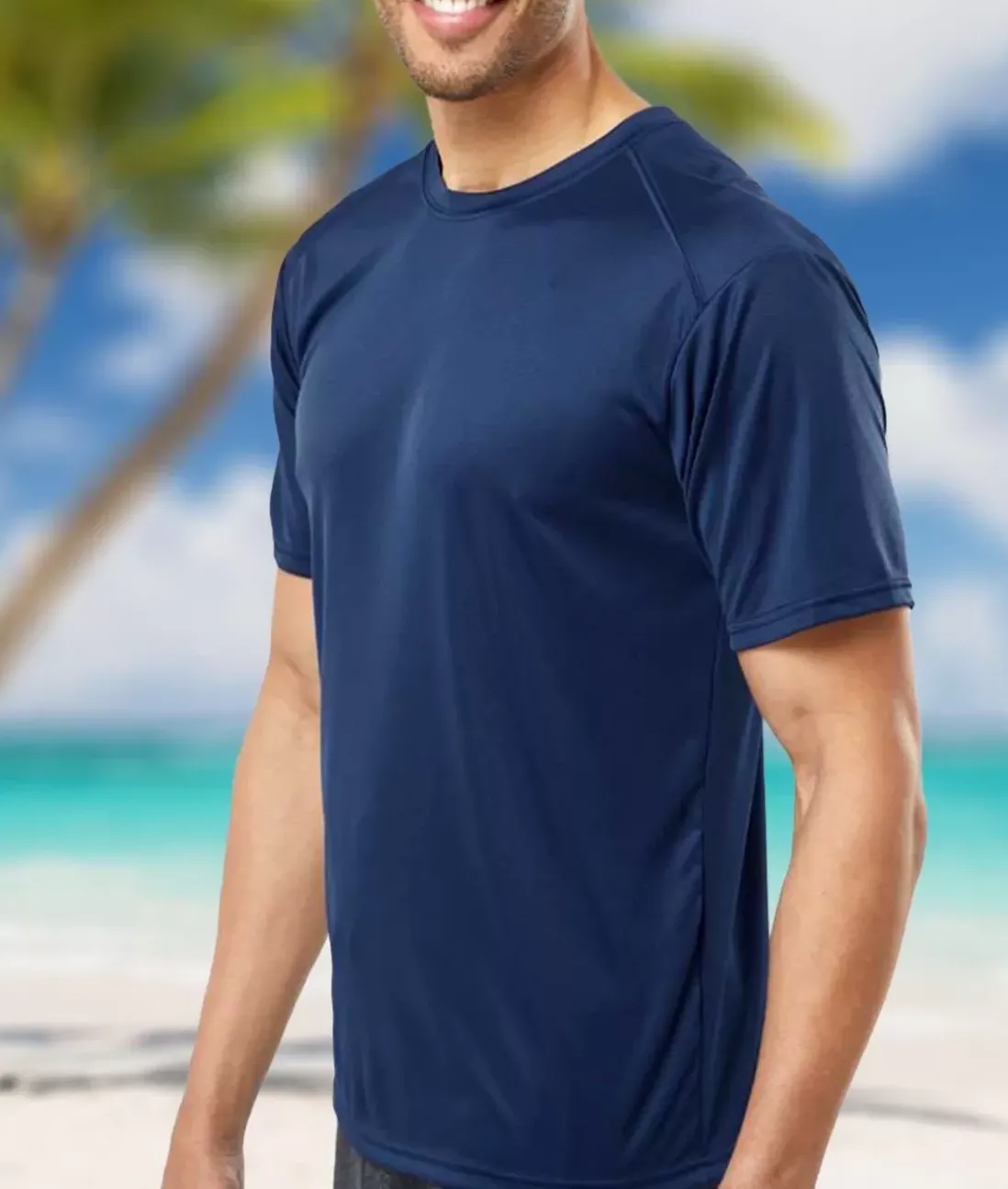 Men Nayked Apparel Shirts>Men'S Islander Performance Upf Short Sleeve T-Shirt