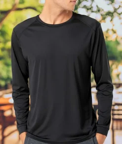 Men Nayked Apparel Workout Wear>Men'S Long Islander Performance Upf Long Sleeve T-Shirt