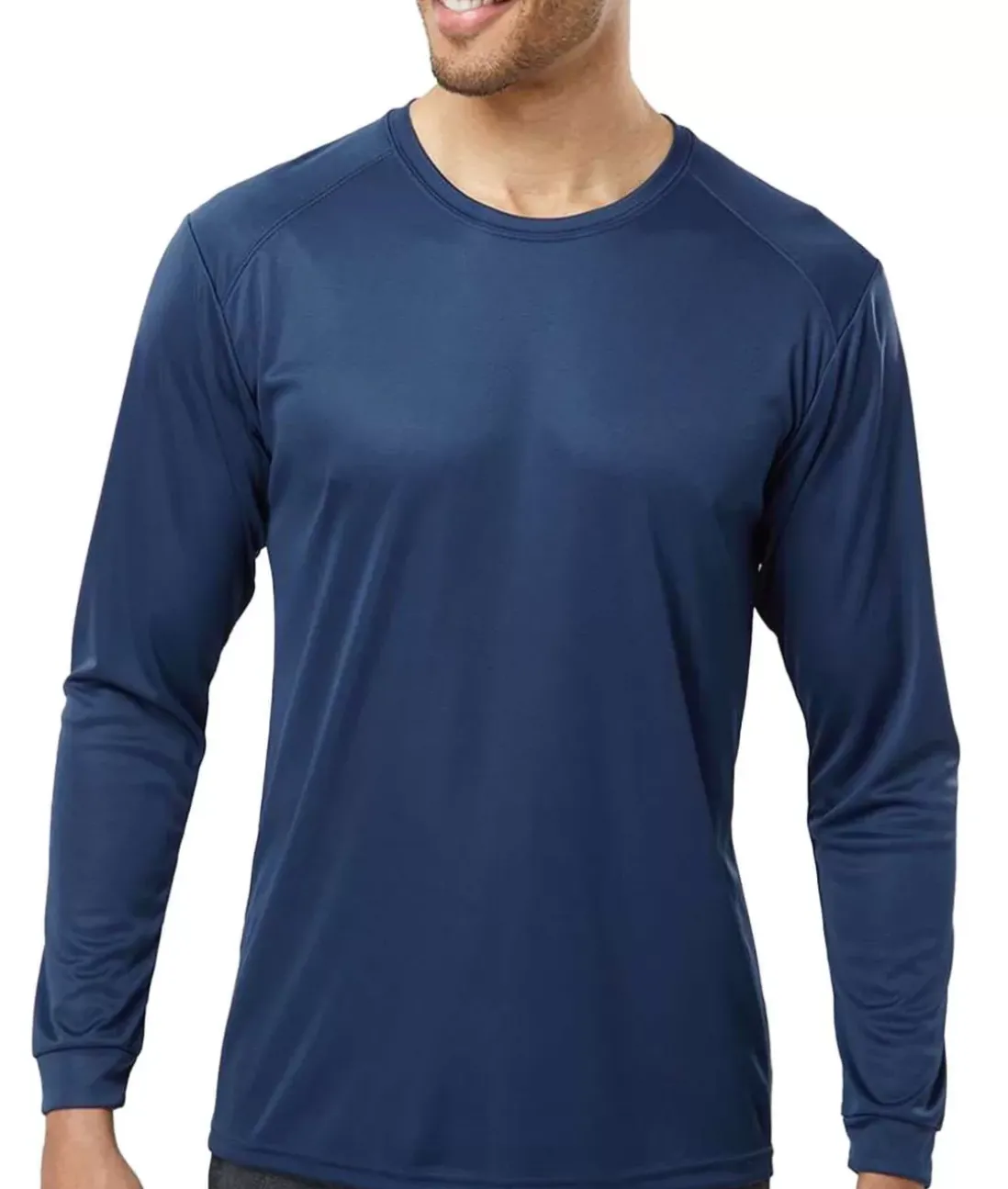 Men Nayked Apparel Swim>Men'S Long Islander Performance Upf Long Sleeve T-Shirt