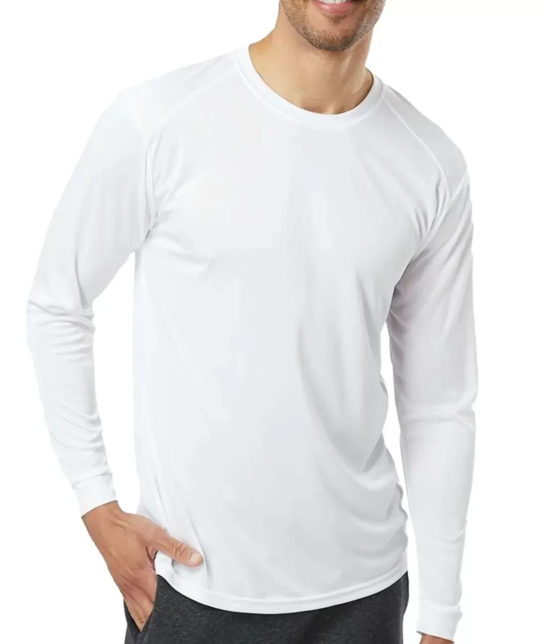 Men Nayked Apparel T-Shirts>Men'S Long Islander Performance Upf Long Sleeve T-Shirt