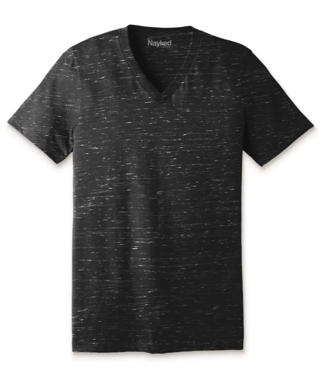 Men Nayked Apparel T-Shirts>Men'S Marbled Jersey V-Neck T-Shirt