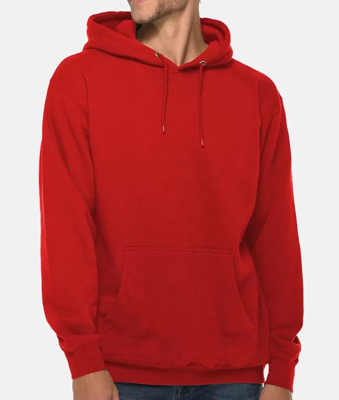 Men Nayked Apparel Shirts>Men'S Midweight Premium Soft Pullover Sweatshirt Hoodie