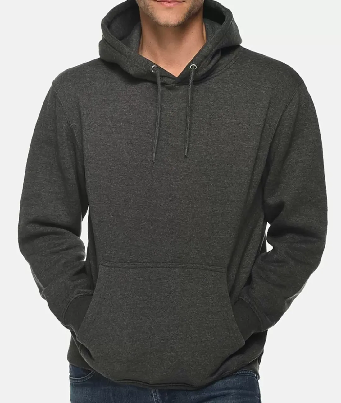 Men Nayked Apparel Shirts>Men'S Midweight Premium Soft Pullover Sweatshirt Hoodie