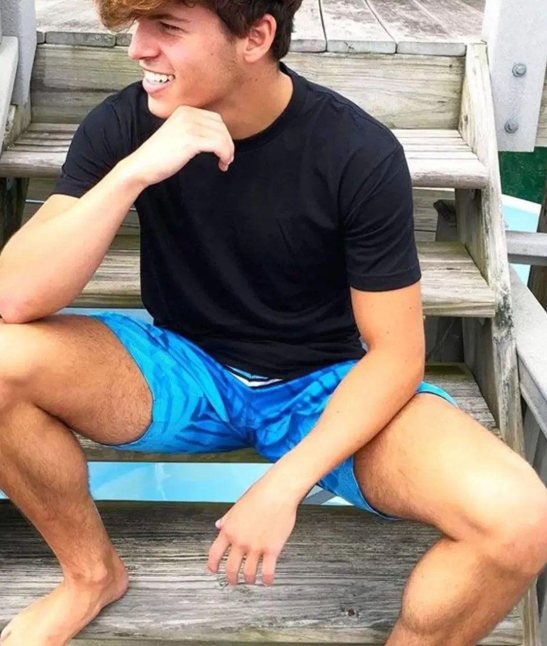 Men Nayked Apparel Swim>Men'S Palm Tree Board Short/Discontinued