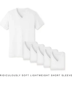 Men Nayked Apparel T-Shirt Packs>Men'S 6Pk Ridiculously Soft Lightweight V-Neck T-Shirt