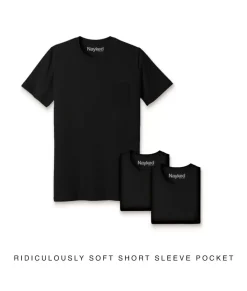 Men Nayked Apparel T-Shirt Packs>Men'S 3Pk Ridiculously Soft 100% Cotton Pocket T-Shirt