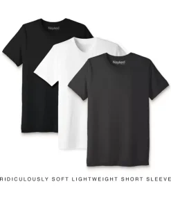 Men Nayked Apparel T-Shirt Packs>Men'S 3Pk Ridiculously Soft Lightweight Crew Neck T-Shirt Favorites