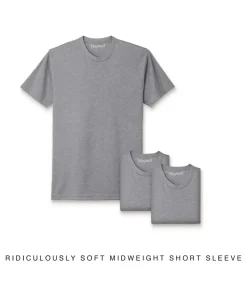Men Nayked Apparel T-Shirts>Men'S 3Pk Ridiculously Soft Midweight Crew T-Shirt