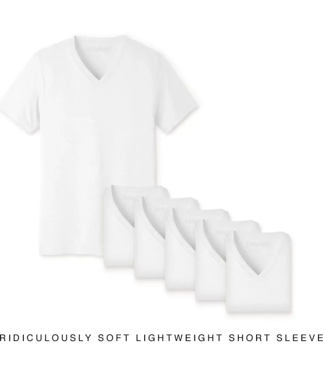 Men Nayked Apparel Shirts>Men'S 6Pk Ridiculously Soft Lightweight V-Neck T-Shirt