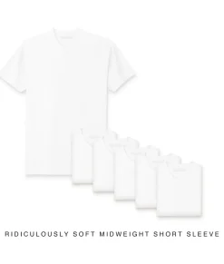 Men Nayked Apparel Shirts>Men'S 6Pk Ridiculously Soft Midweight Crew T-Shirt