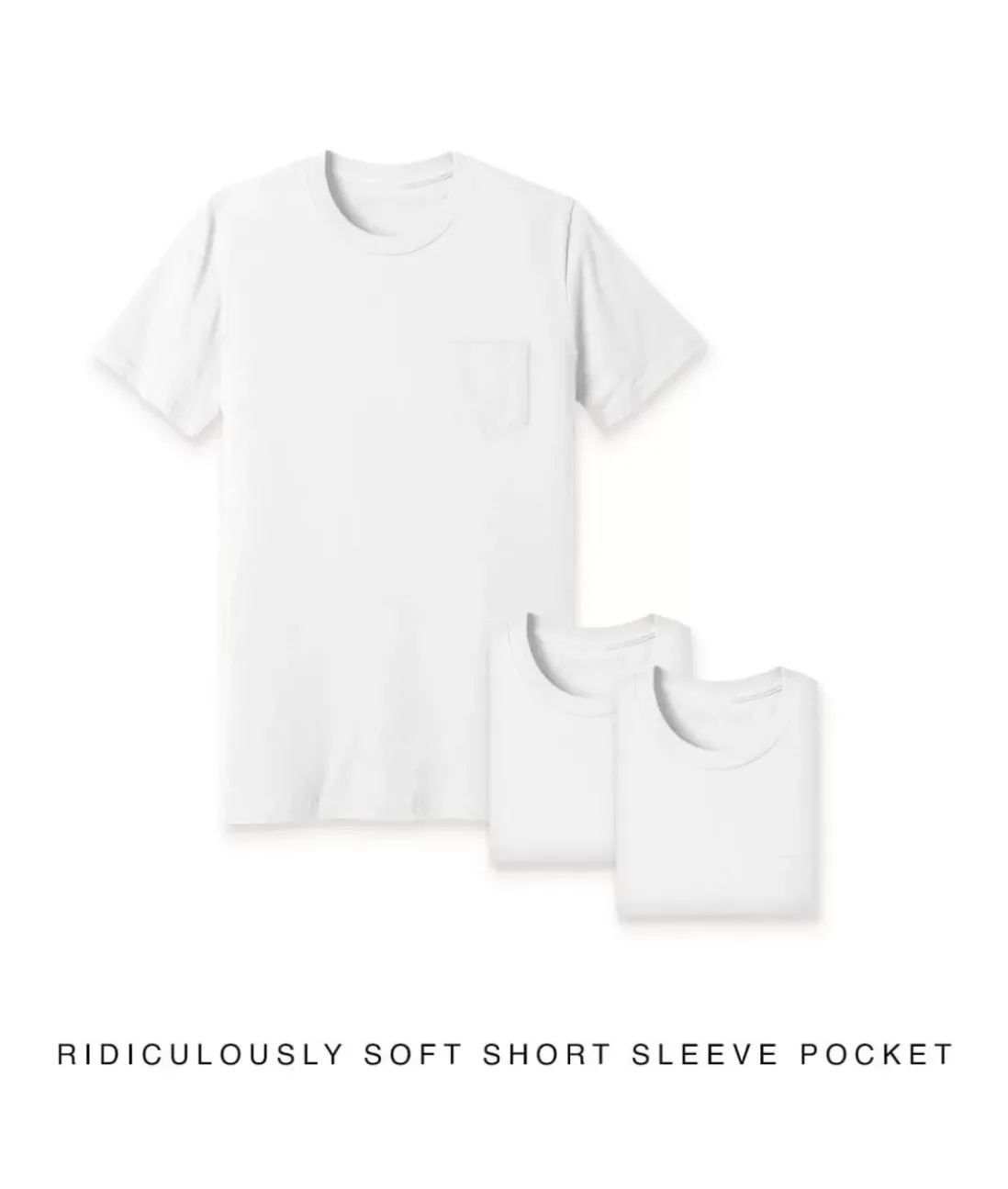 Men Nayked Apparel Shirts>Men'S 3Pk Ridiculously Soft 100% Cotton Pocket T-Shirt