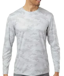 Men Nayked Apparel Shirts>Men'S Pompano Performance Upf Camo Long Sleeve T-Shirt