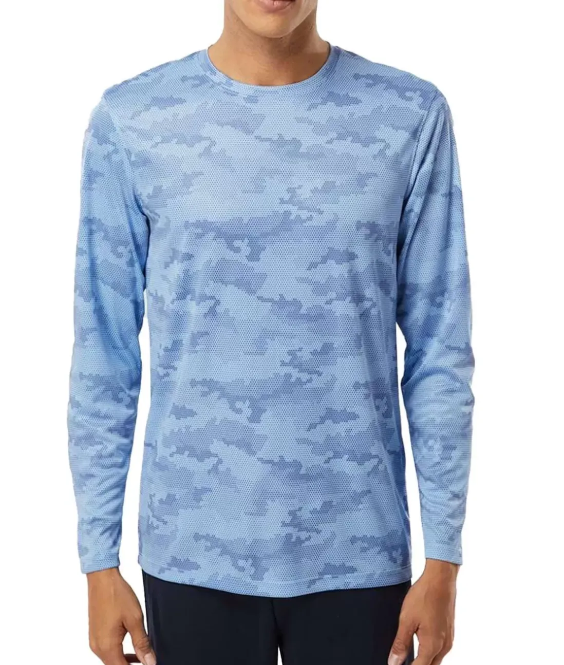 Men Nayked Apparel Shirts>Men'S Pompano Performance Upf Camo Long Sleeve T-Shirt