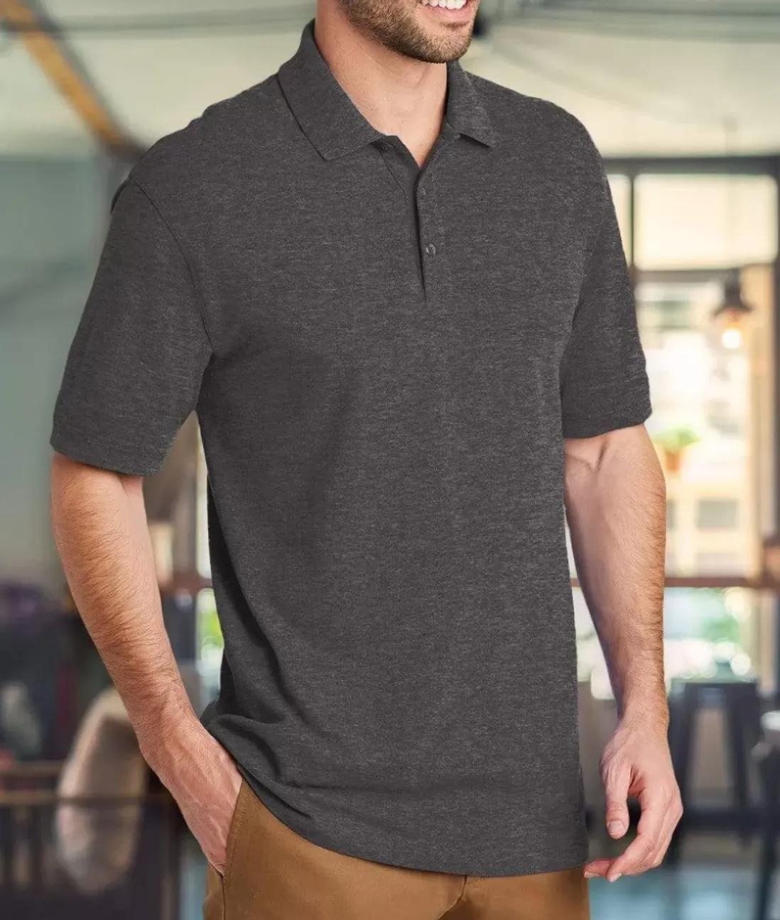 Men Nayked Apparel Shirts>Men'S Ridiculously Soft 100% Cotton Pique Polo Shirt