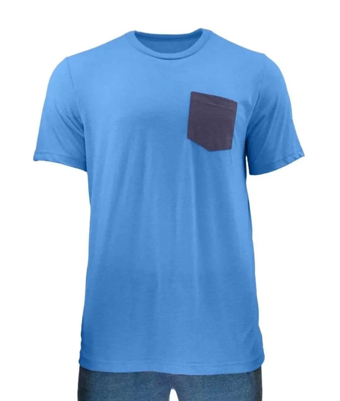 Men Nayked Apparel Shirts>Men'S Ridiculously Soft Contrast Pocket Short Sleeve Crew Neck T-Shirt