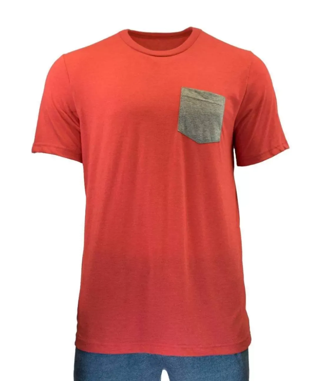 Men Nayked Apparel Shirts>Men'S Ridiculously Soft Contrast Pocket Short Sleeve Crew Neck T-Shirt