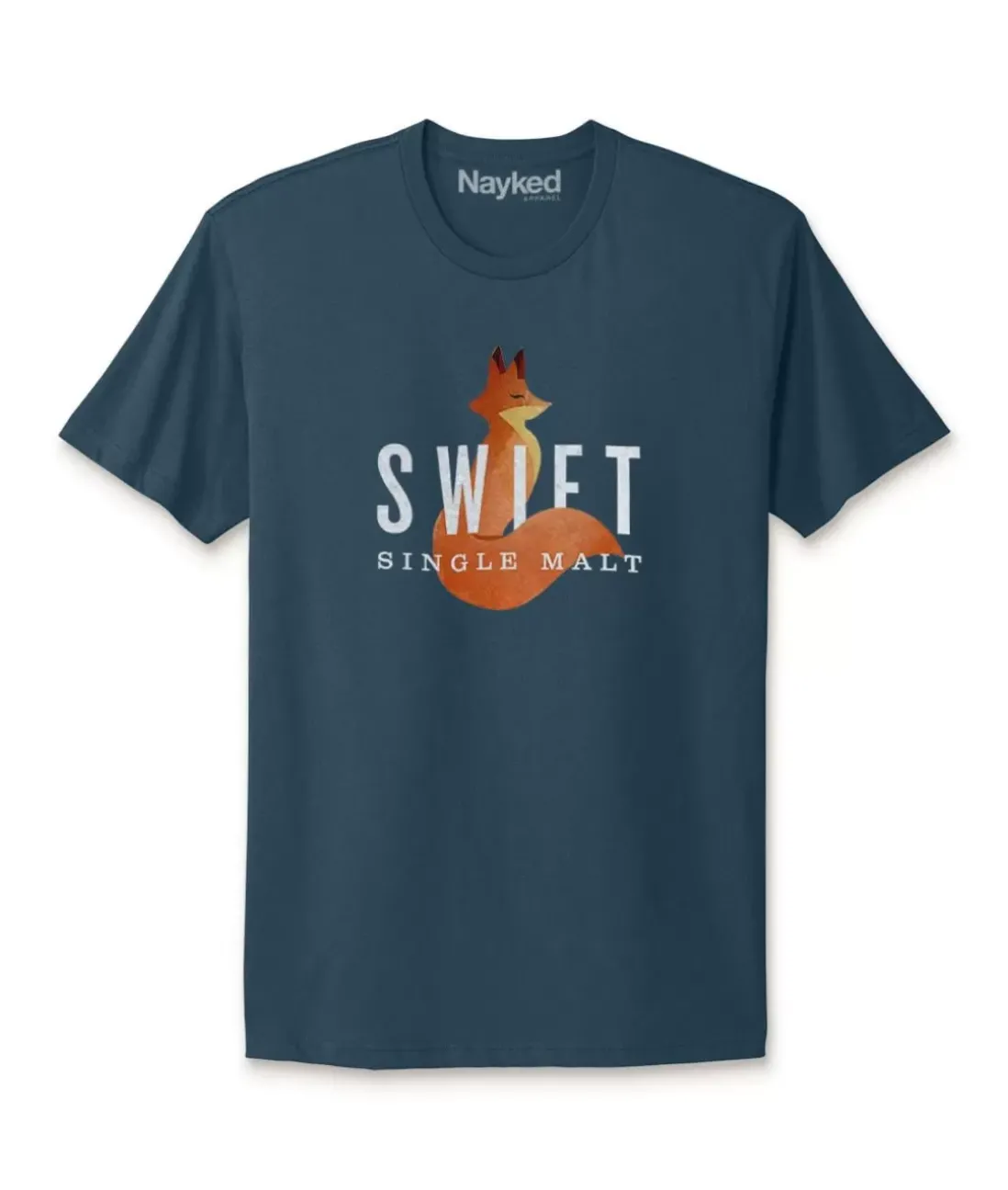 Men Nayked Apparel T-Shirts>Men'S Ridiculously Soft Cotton Graphic Tee | Swift Single Malt