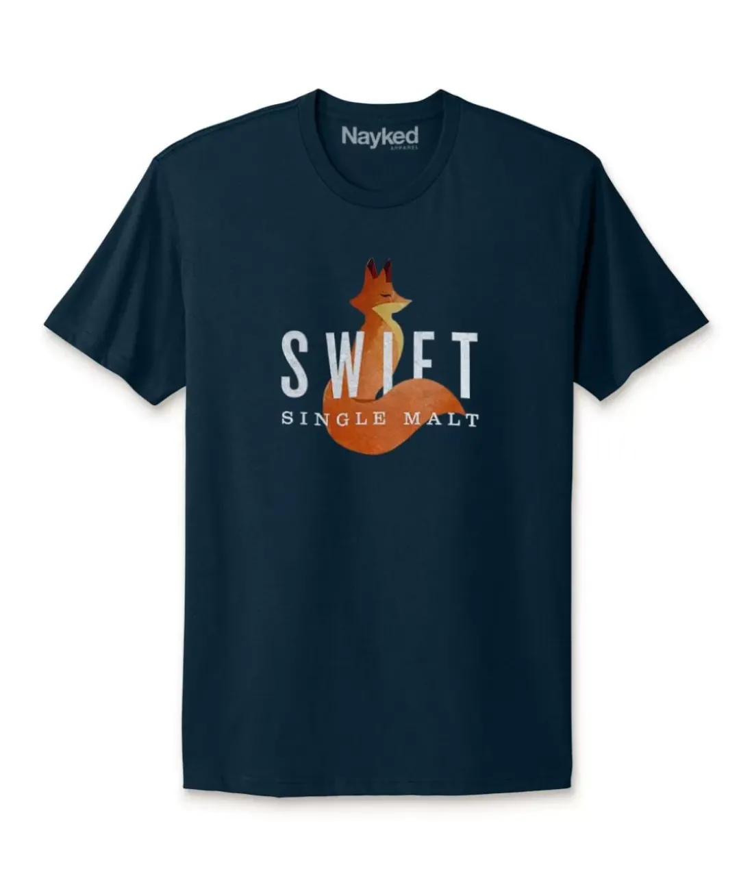 Men Nayked Apparel T-Shirts>Men'S Ridiculously Soft Cotton Graphic Tee | Swift Single Malt