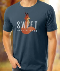 Men Nayked Apparel Shirts>Men'S Ridiculously Soft Cotton Graphic Tee | Swift Single Malt