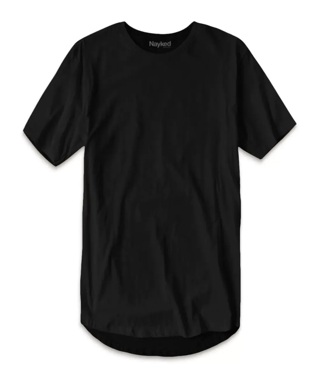 Men Nayked Apparel Shirts>Men'S Ridiculously Soft Curved Hem Longline T-Shirt
