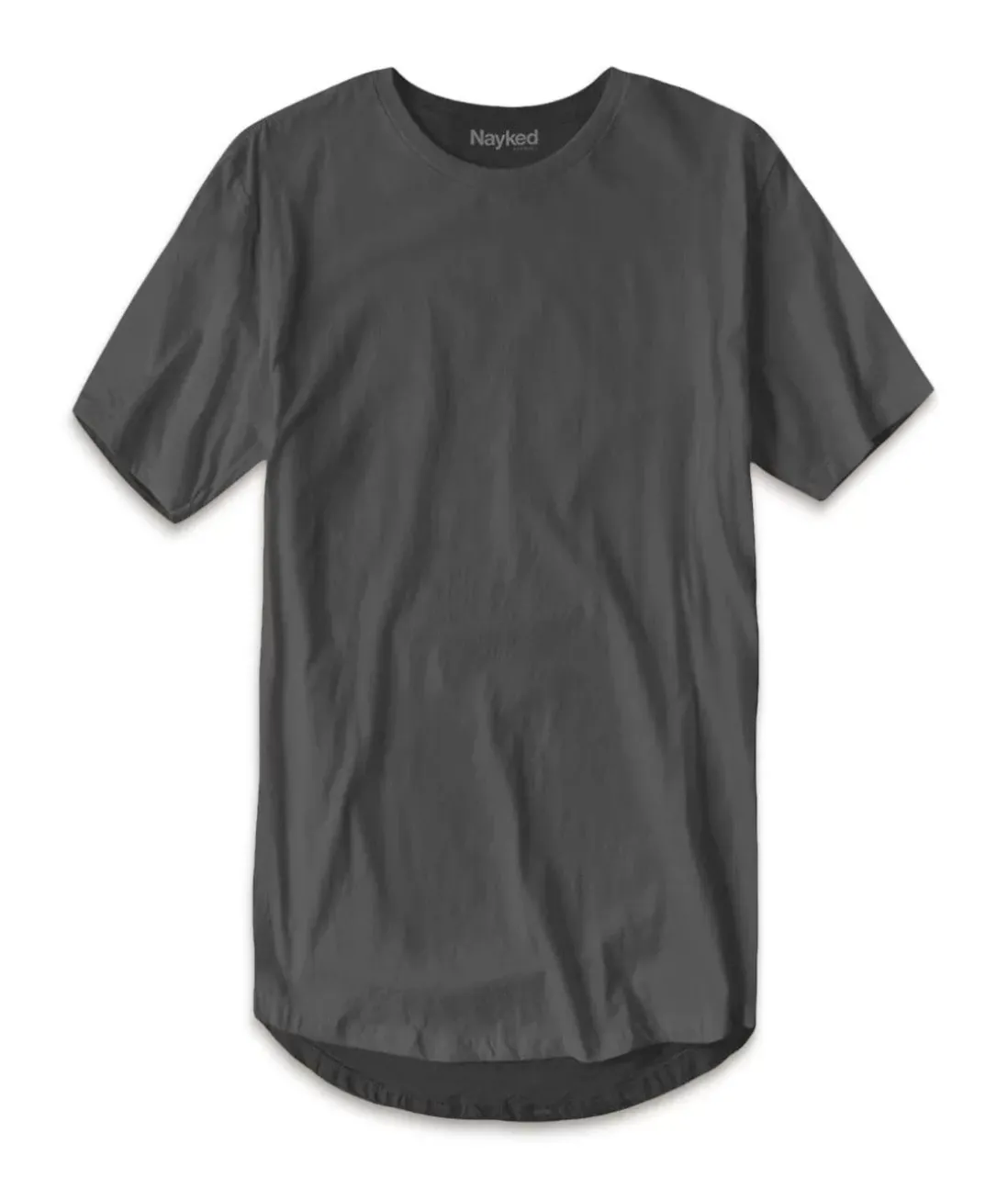 Men Nayked Apparel Shirts>Men'S Ridiculously Soft Curved Hem Longline T-Shirt